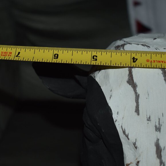 Shabby Chic Distressed Wood Dairy Cow Head Country Farmhouse Home Decor - Picture 12 of 12